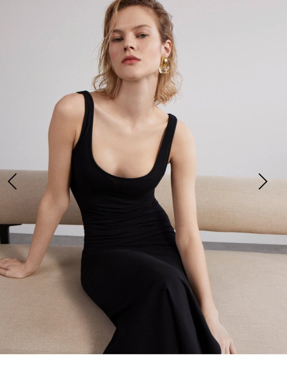 Another Tomorrow Slim Tank Dress NWT - Picture 2 of 6